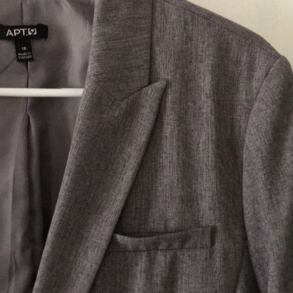 Grey single button blazer - Picture 3 of 7